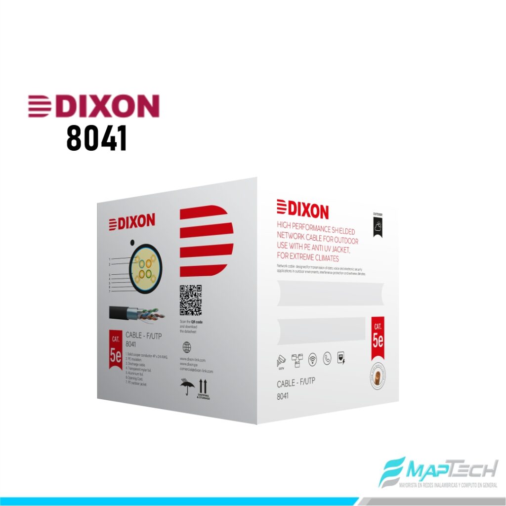 CABLE DE RED DIXON STP CAT5 8041 305MTS EXTERIOR