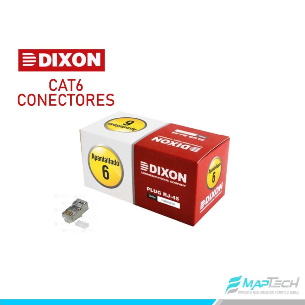 CAJA CONECTORES DIXON RJ45 CAT6 APANTALLADO