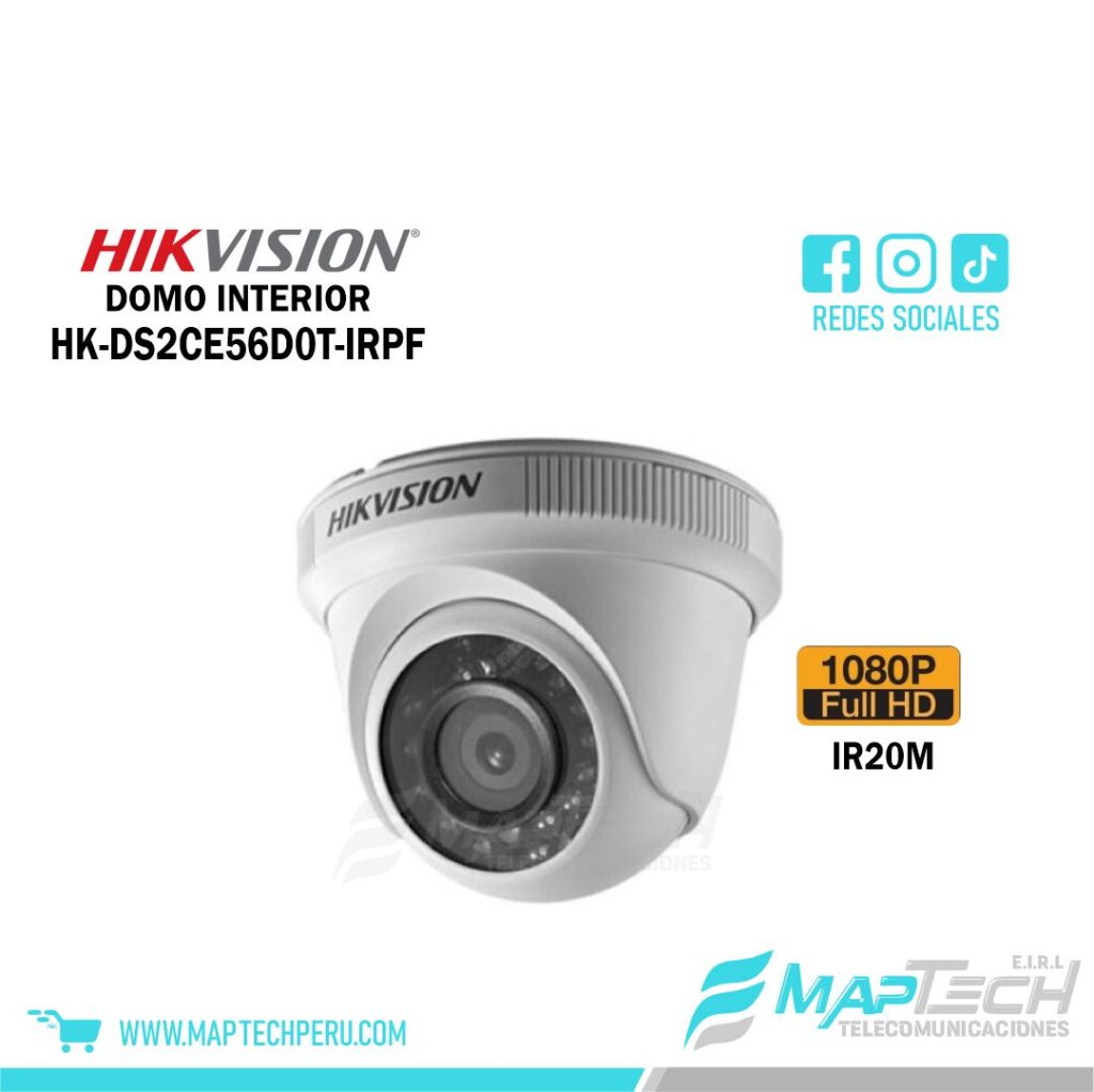 DOMO INTERIOR 1080P IR 20M HIKVISION