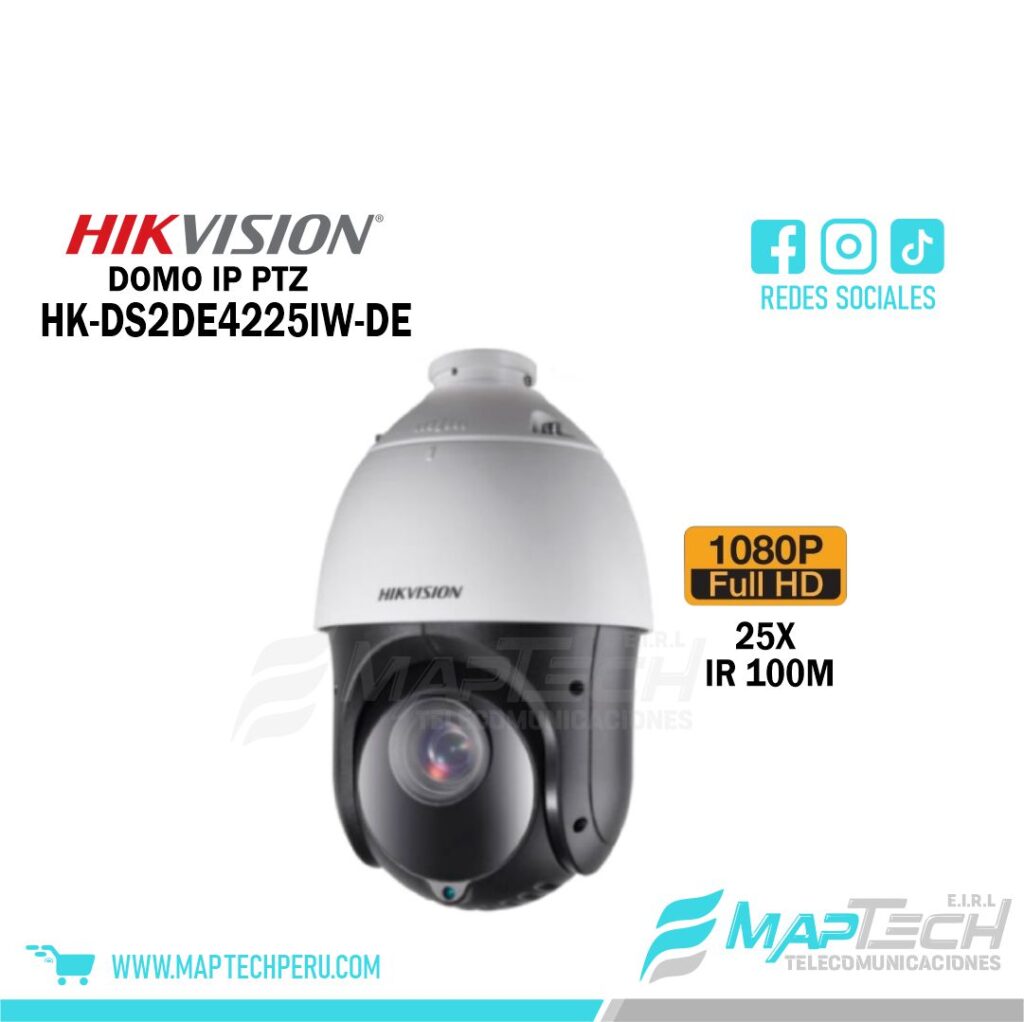 DOMO IP PTZ 25X 1080P IR 100M HIKVISION