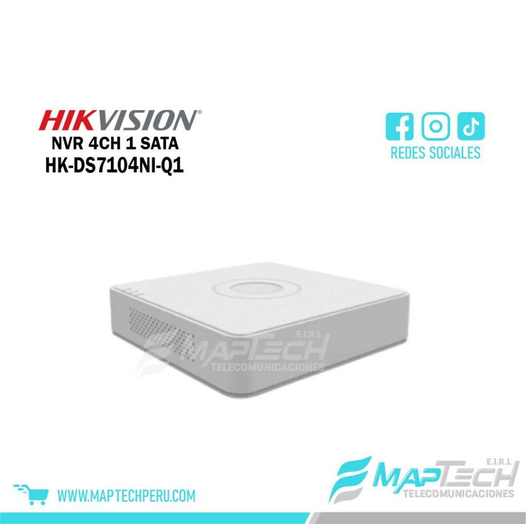NVR 4CH 1 SATA HIKVISION