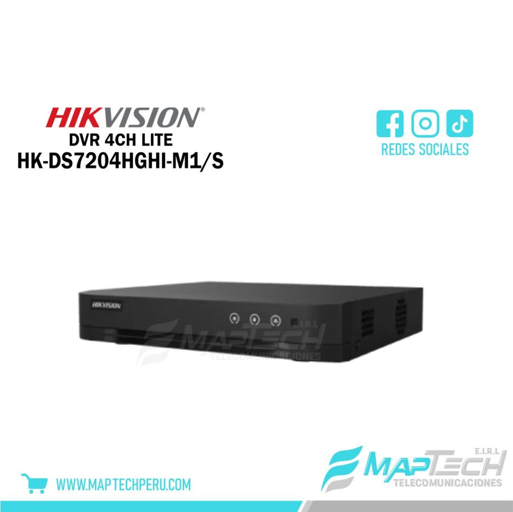 DVR 4CH 1 SATA CON AUDIO LITE HIKVISION
