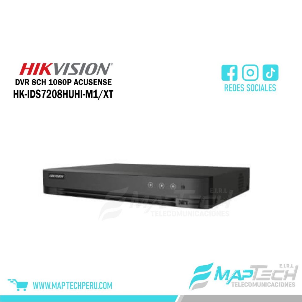 DVR 8CH 1080P ACUSENSE 1HDD HIKVISION