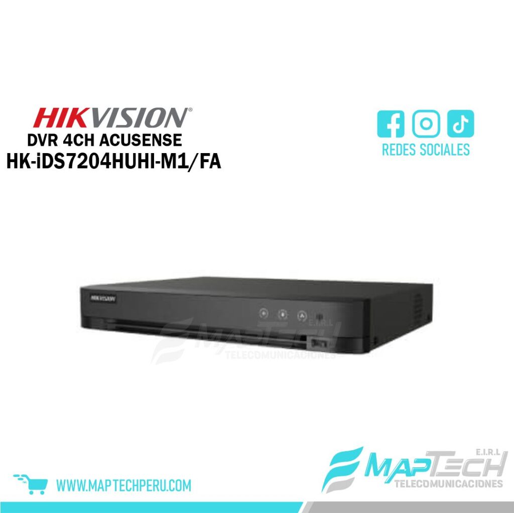 DVR 4CH ACUSENSE 5MP HDMI 1HDD FACIAL HIKVISION