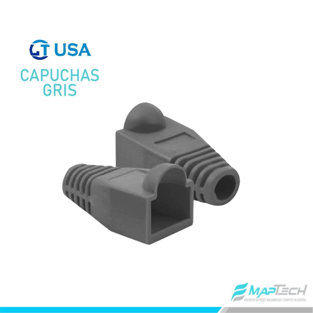 Capuchas LT-CA-PLOMO PVC RJ45