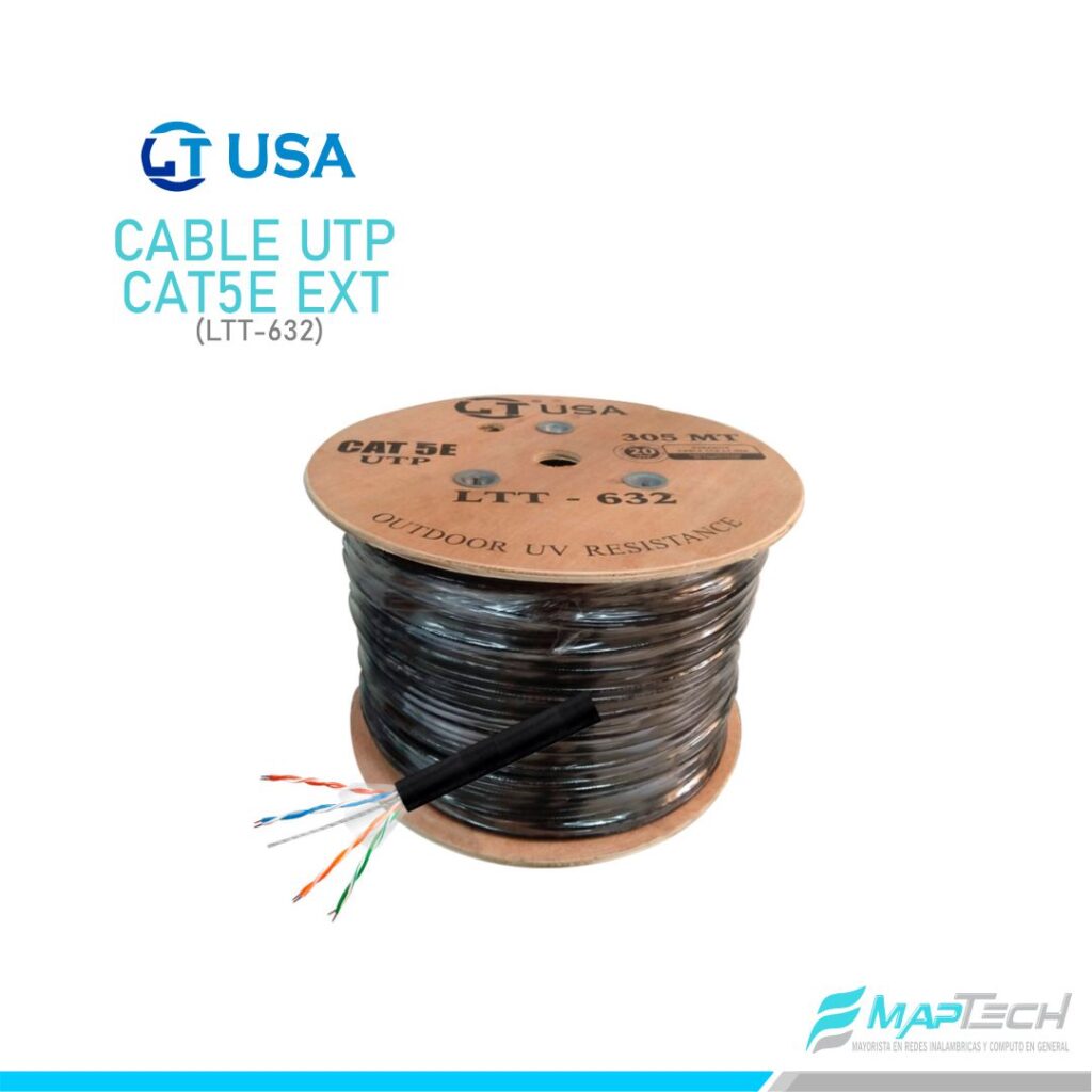 CABLE UTP LTT-632 CAT 5E CCA UV EXTERIOR