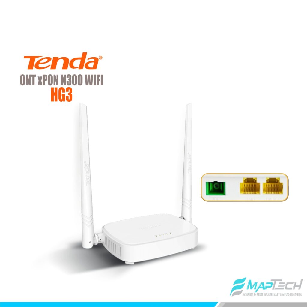 ONT XPON 1GE+1FE+WIFI TENDA HG3 TENDA