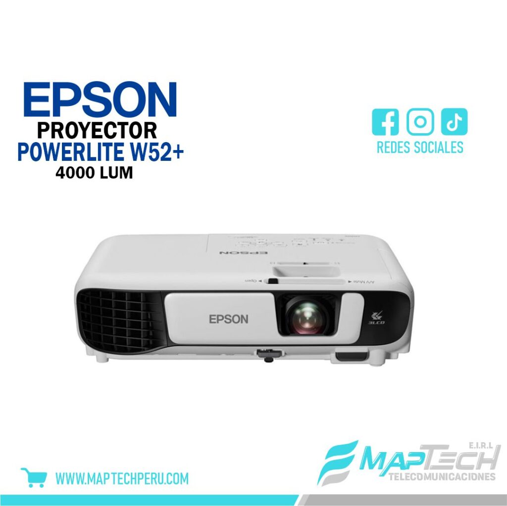 PROYECTOR EPSON POWERLITE W52+ V11HA02021