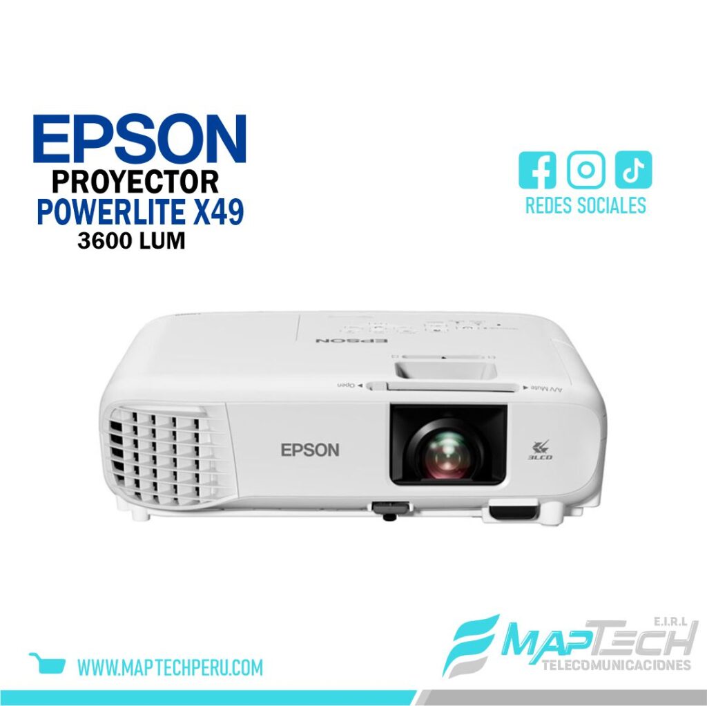 PROYECTOR EPSON POWERLITE X49 XGA 1024 X 768 3600L